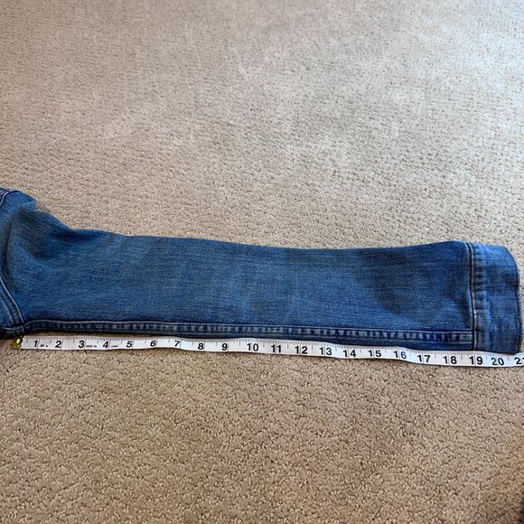 J Brand Denim Jean Jacket Trucker Universe Stretch Fitted Classic LARGE #4030225 - Picture 11 of 14